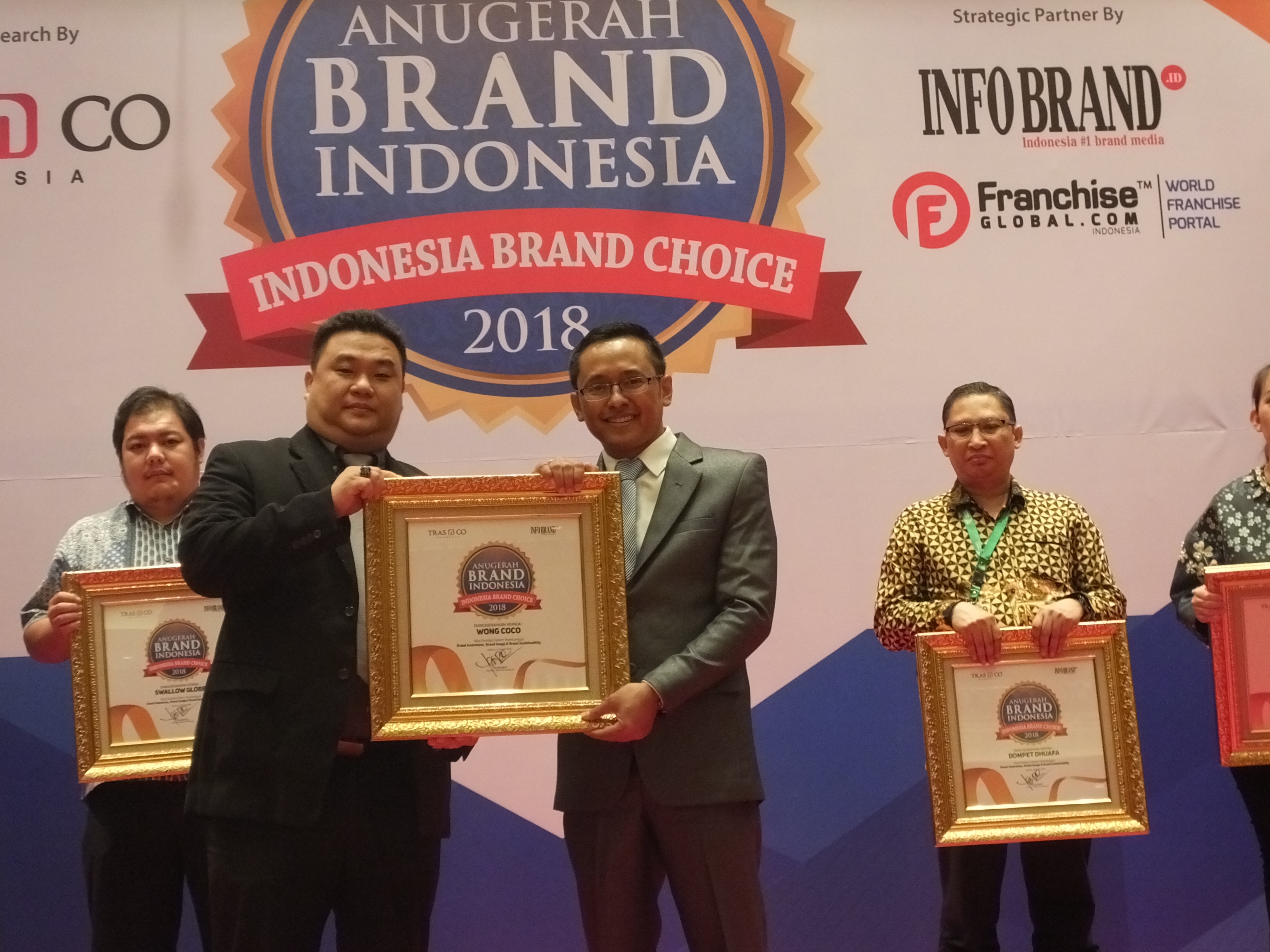 Wong Coco Sabet Penghargaan Anugerah Brand Indonesia 2018