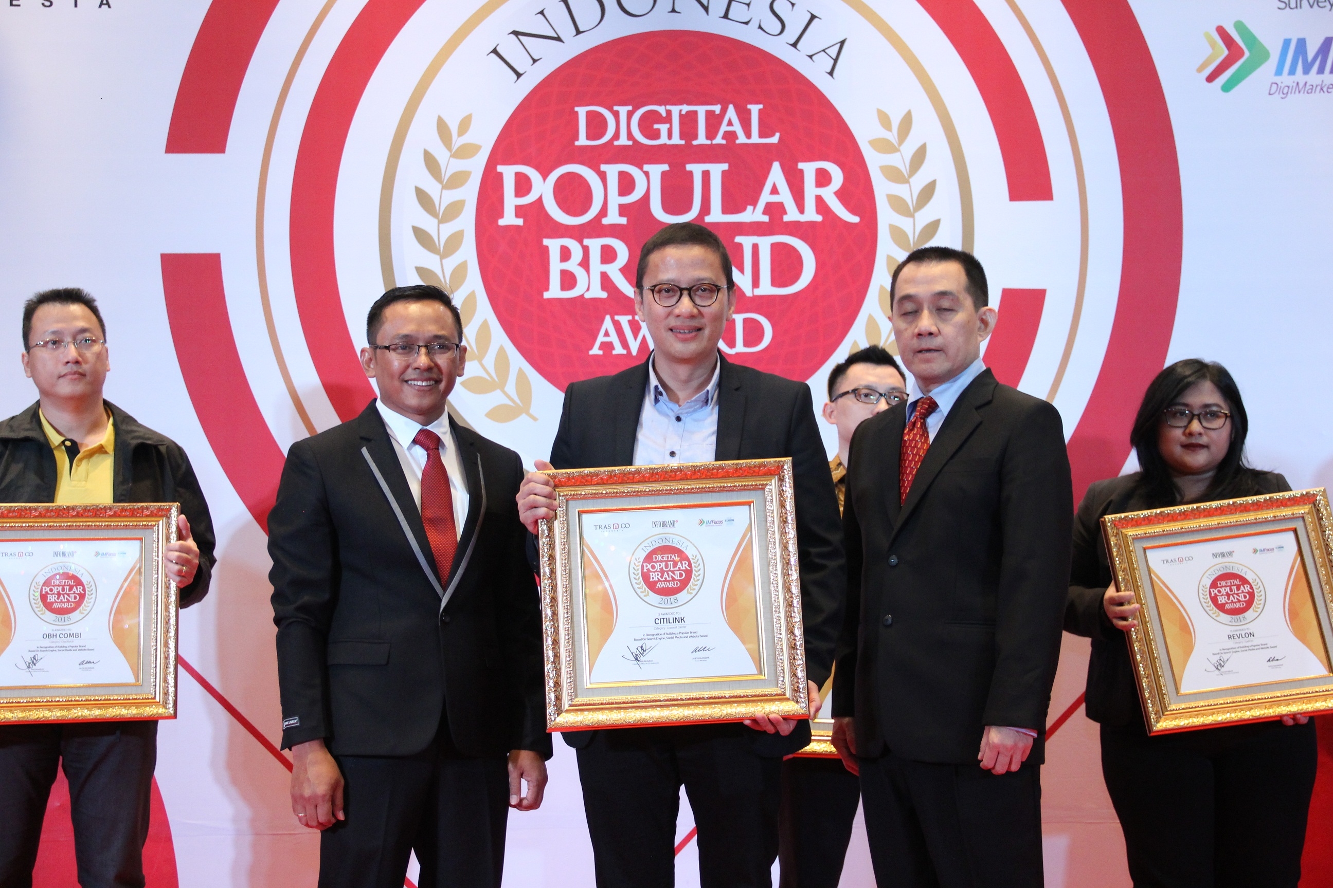 Keaktifannya Di Dunia Digital, Citilink Dapatkan Penghargaan Indonesia Digital Popular Brand Award 2018