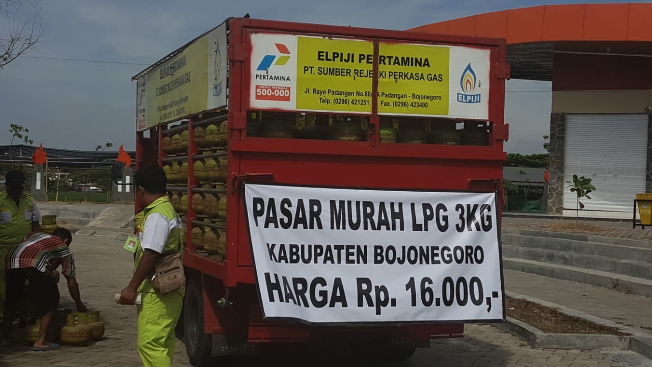 Pertamina Lakukan  Operasi Pasar  LPG 3 Kg di Bojonegoro