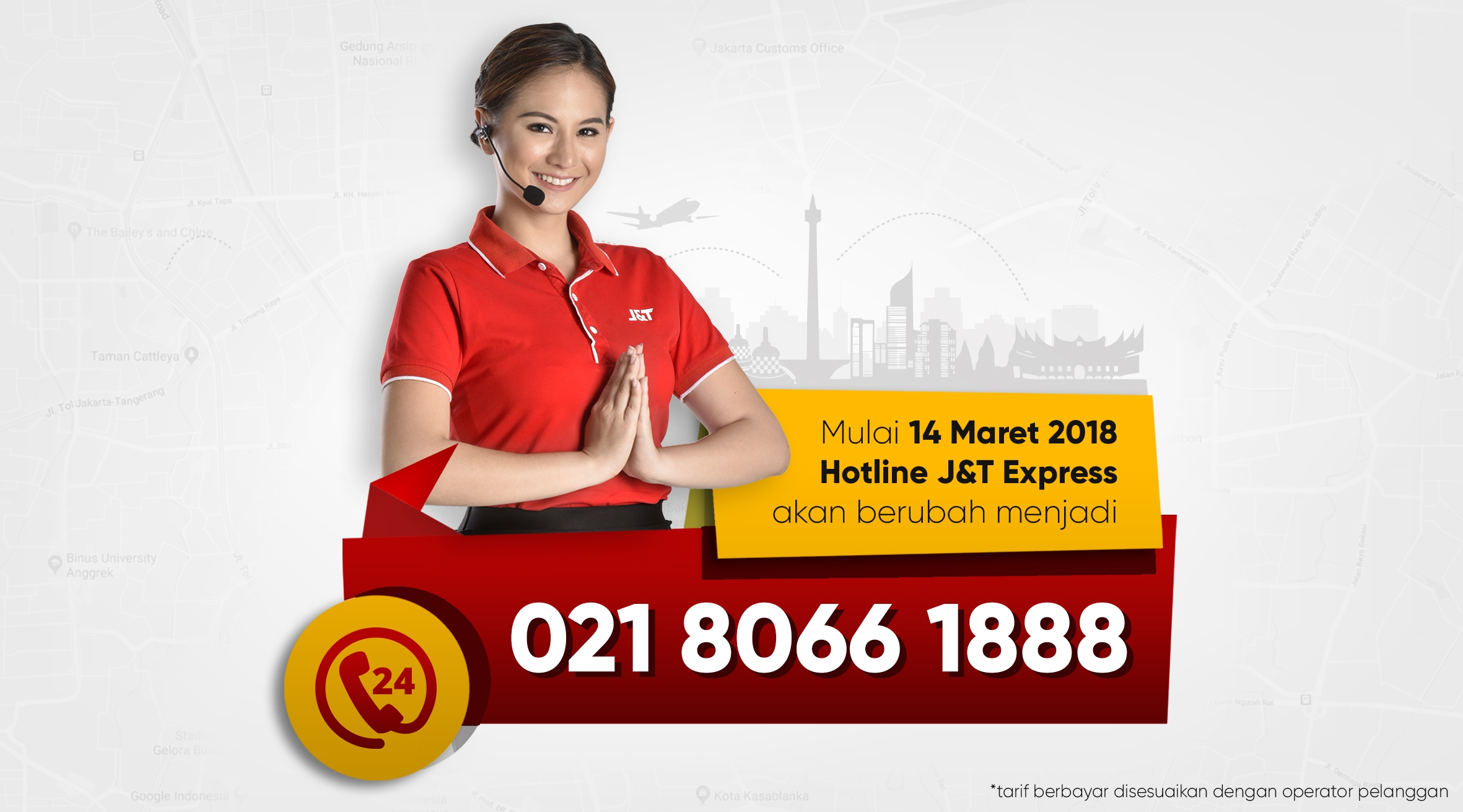 Pengumuman Perubahan Nomor Hotline J&T Express