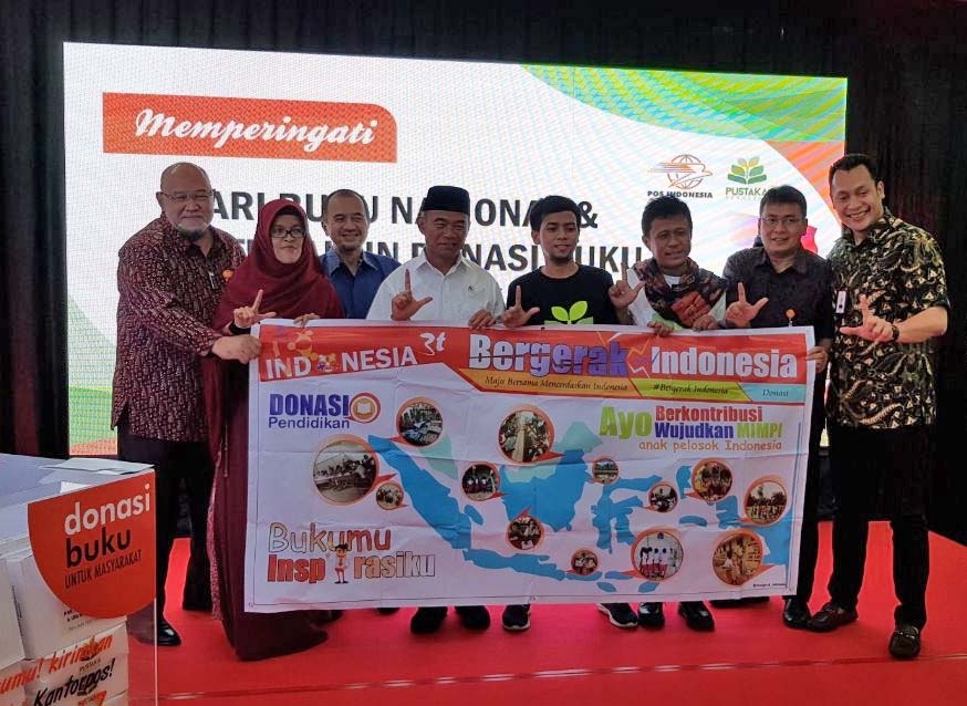 Pos Indonesia Peringati Hari Buku Nasional dan 1 Tahun Donasi Buku Untuk Masyarakat