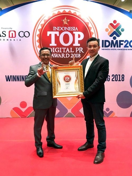 Lenovo Raih Top Digital Public Relations Award 2018