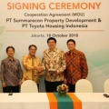 Tatap Industri Properti, Summarecon Jalin Kerja Sama dengan PT Toyota Housing Indonesia