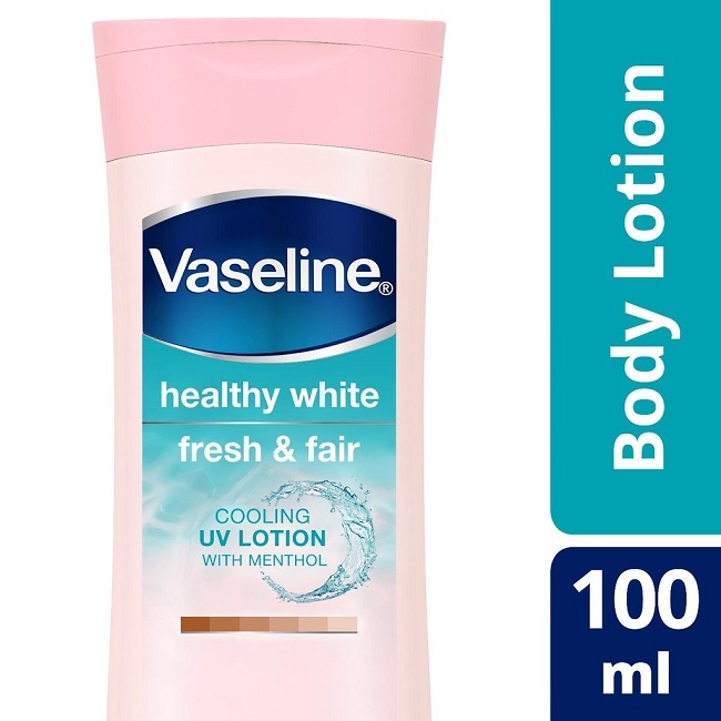 Vaseline Healthy White Fresh & Fair, Solusi Body Lotion Anti Lengket