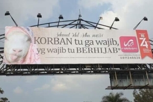 Rabbani Minta Maaf dan Copot Iklan Kambing Berhijab dari Reklame