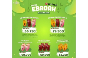 Minuman Kekinian 'Teguk' Gelar Promo #eBadah, Cuma Berlaku di Gofood ya!
