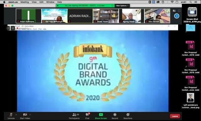 Sucofindo Raih Penghargaan 9th Infobank - Digital Brand Award 2020 di Tengah Pandemi Covid-19