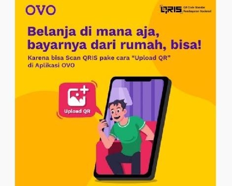 Bayar QRIS lewat Aplikasi OVO, Kini Tak Harus Keluar Rumah