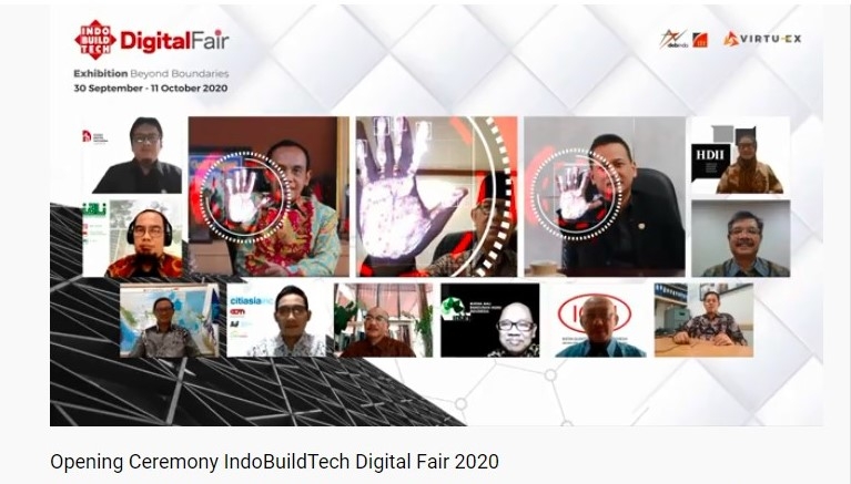 IndoBuildTech Digital Fair 2020 Resmi Dibuka, Fokus Mendorong Percepatan Pemulihan Sektor Prioritas Konstruksi Melalui Interaksi Bisnis Online Building Material dan Interior