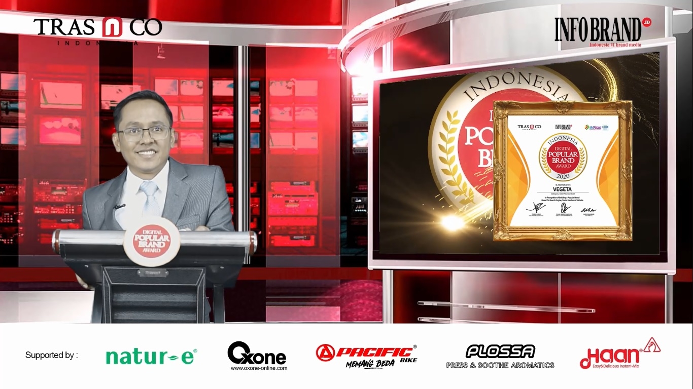 Miliki Penggemar Lebih dari 350 Ribu Netizen, Vegera Sabet Indonesia Digital Popular Brand Award