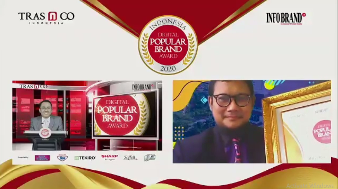 Magister Manajemen FEB UNAIR Raih Indonesia Digital Popular Brand Award 2020