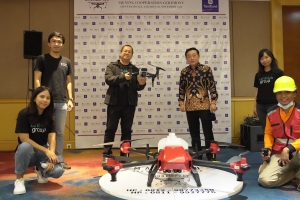 Gandeng Malindo, TaniFund Sediakan Drone untuk Proses Penyiraman Tanaman