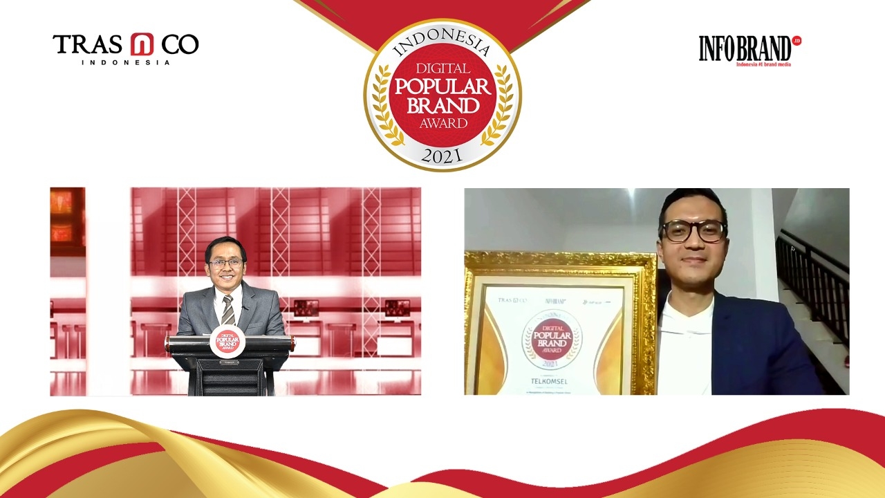 Telkomsel Sabet Penghargaan Indonesia Digital Popular Brand Award 2021