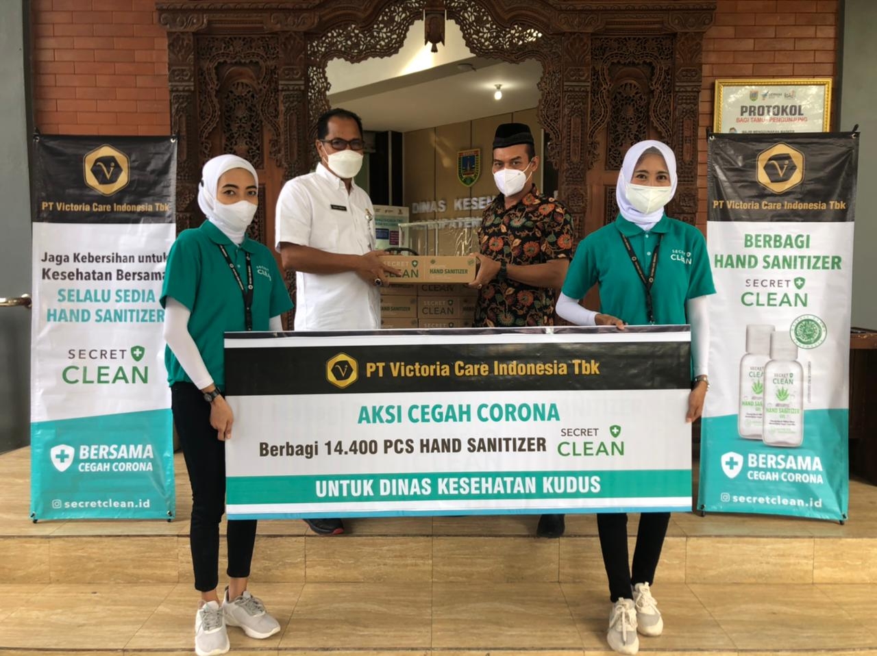 PT Victoria Care Indonesia Donasikan Hand Sanitizer untuk Berantas Covid-19 di Kudus dan Ponorogo