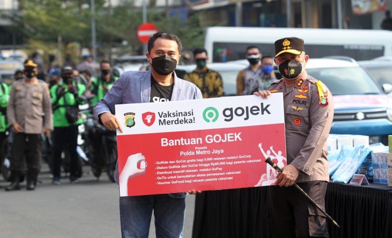 Gandeng Polda Metro Jaya, Gojek Berhasil Sukseskan Vaksinasi 3 Juta Warga Jakarta
