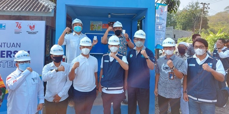 Kolaborasi BUMN, Brantas Abipraya Bantu Air Bersih di Sukabumi