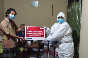 LinkAja Ajak Rumah Zakat Bagikan Bantuan Oksigen kepada Pasien COVID-19 di Yogyakarta