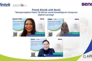Pintek & BenQ Indonesia Kerja Sama Dukung UKM Pendidikan Dalam Persiapan Pesanan Sekolah
