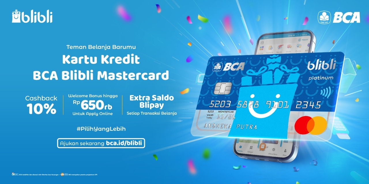 Pelanggan Dapat PilihYangLebih dengan Berbelanja Pakai Kartu Kredit BCA Blibli Mastercard