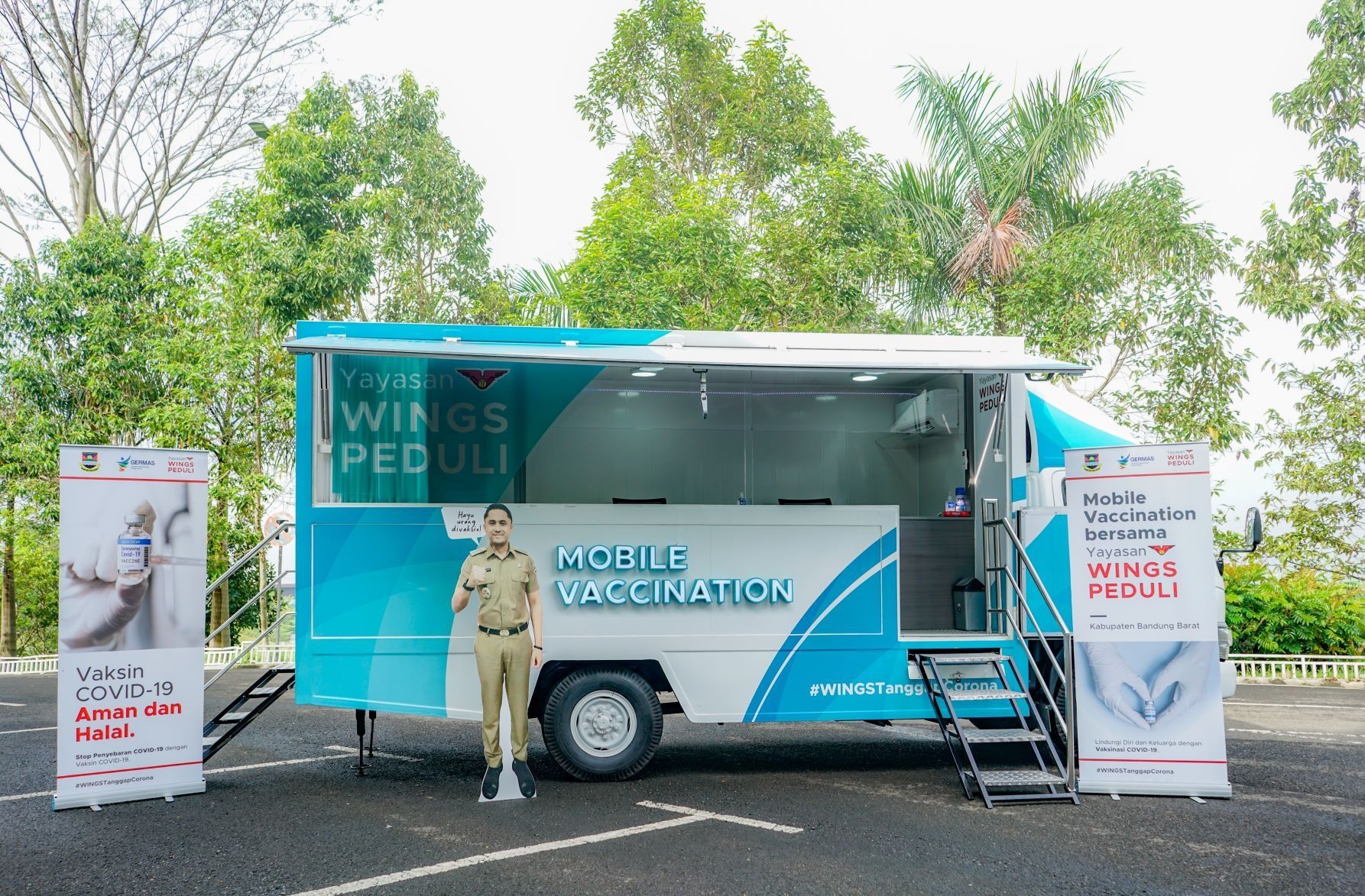 Yayasan Wings Peduli Fasilitasi Pemkab Bandung Barat dalam Pendistribusian Vaksin dengan Mobile Vaccination Truck