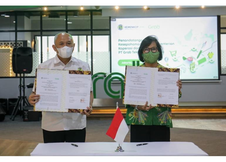 Grab Indonesia Gandeng KemenkopUKM, Canangkan Inisiatif untuk Hari UMKM Nasional 2022