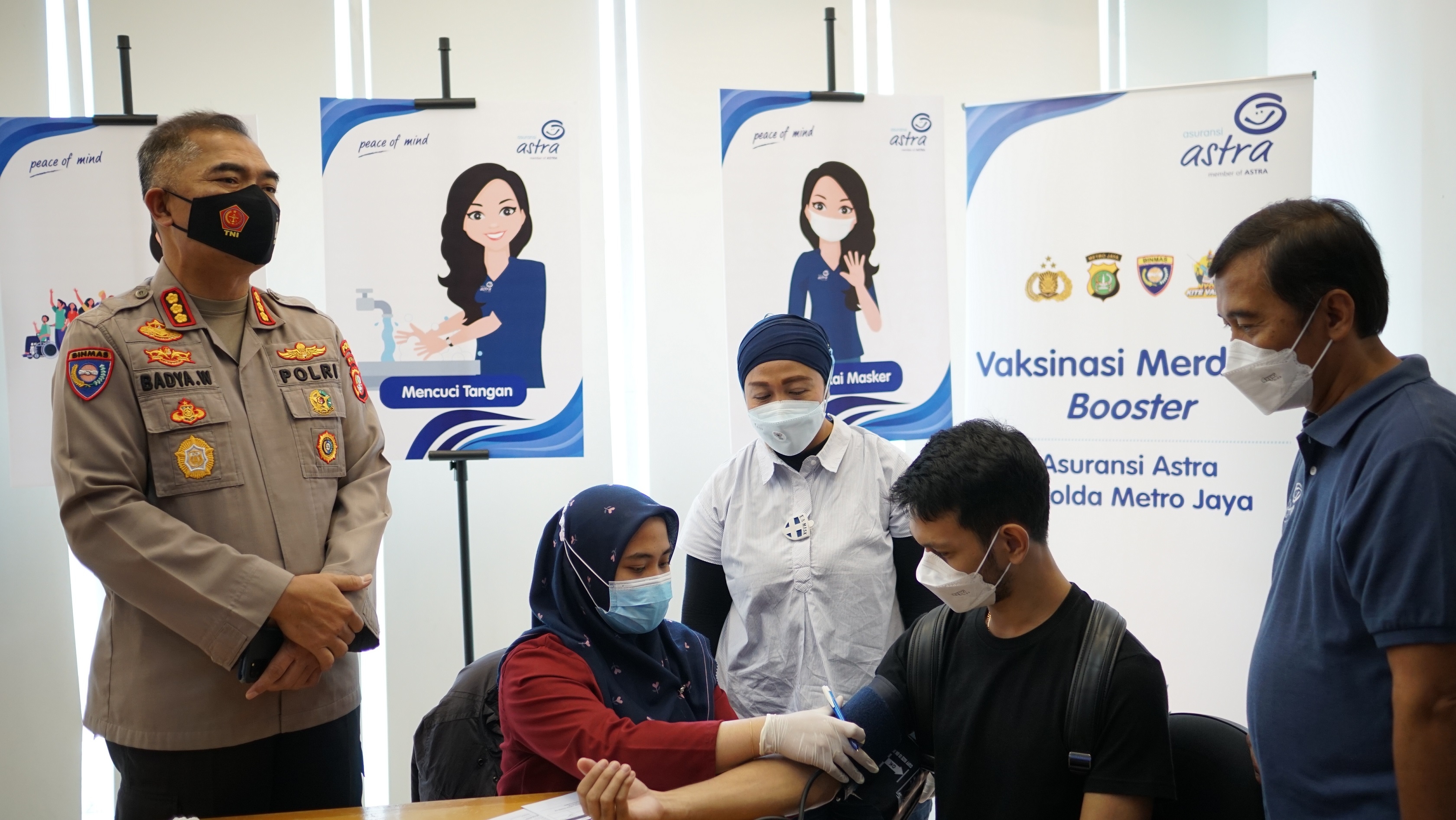 Asuransi Astra Dukung Percepatan Vaksinasi Booster bersama Polda Metro Jaya