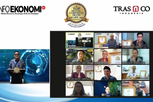 InfoEkonomi.ID dan TRAS N CO Indonesia Sukses Gelar 3rd Top Digital Corporate Brand Award 2023