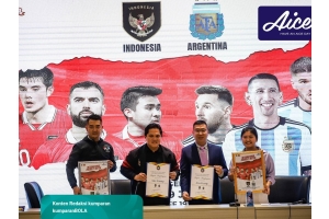 Aice Group Bersama PSSI Sukseskan Pertandingan Akbar Indonesia vs Argentina