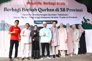 Moorlife Bagikan 3.000 Paket Daging Kurban Serentak di 38 Provinsi di Indonesia