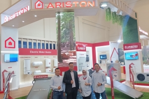 Ariston Pamerkan Seluruh Line Up Water Heater Terbaiknya di Pameran IndobuildTech 2023