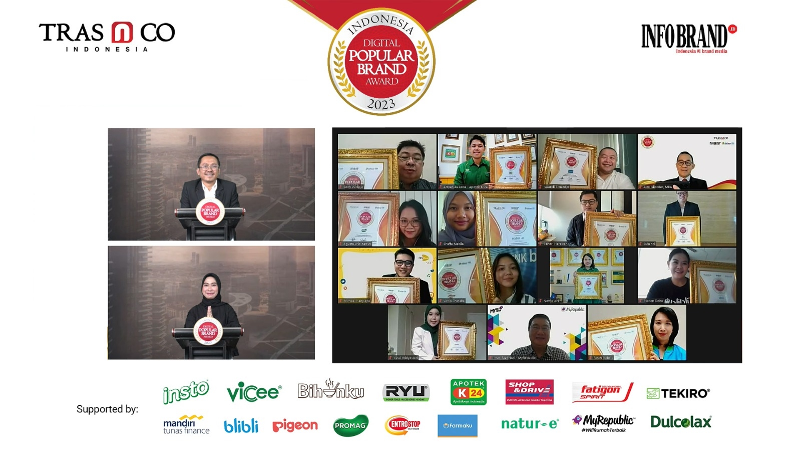 INFOBRAND.ID Kembali Umumkan Pemenang Indonesia Digital Popular Brand 2023