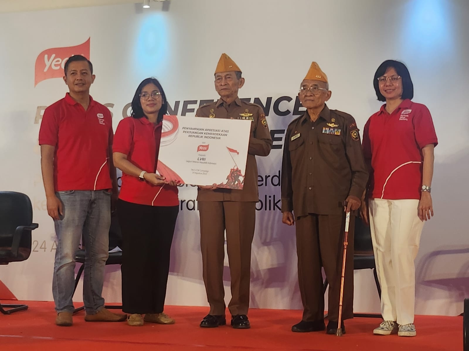 Yeo’s Indonesia Berikan Apresiasi Kemerdekaan kepada Legiun Veteran RI