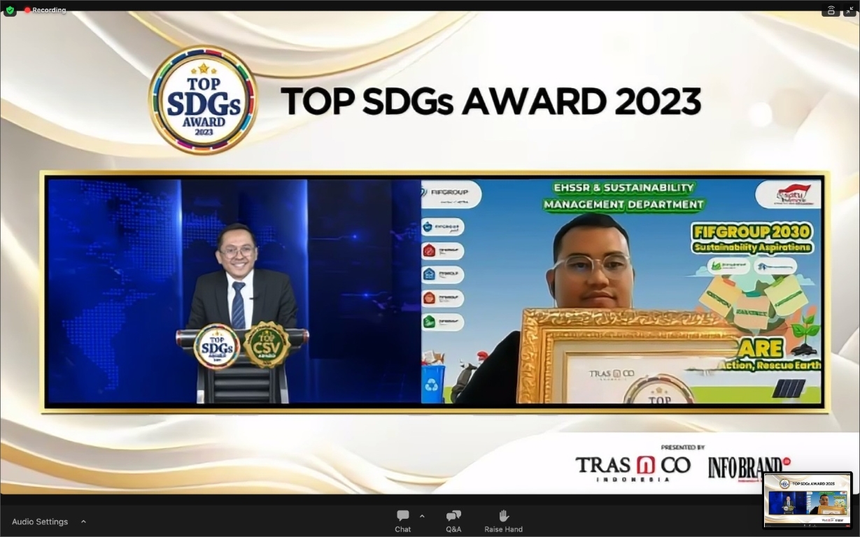 Berikan Dampak Berkelanjutan, FIFGROUP Raih Top SDGs Award 2023