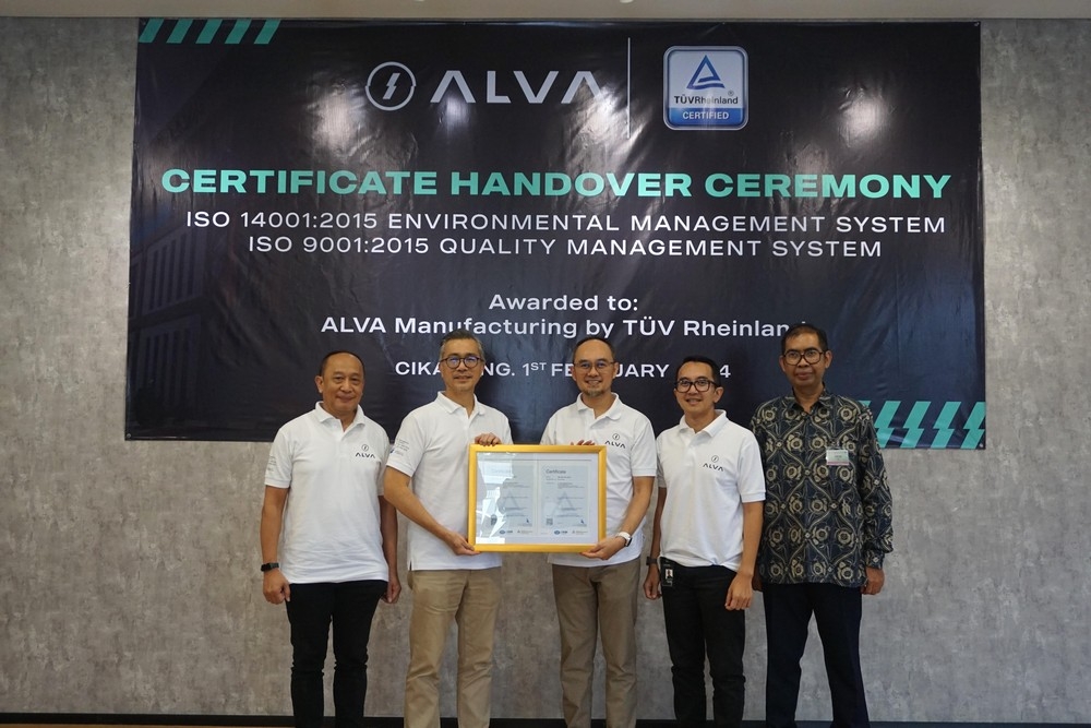 ALVA Raih Sertifikasi ISO 9001 dan ISO 14001 dalam Waktu 6 Bulan