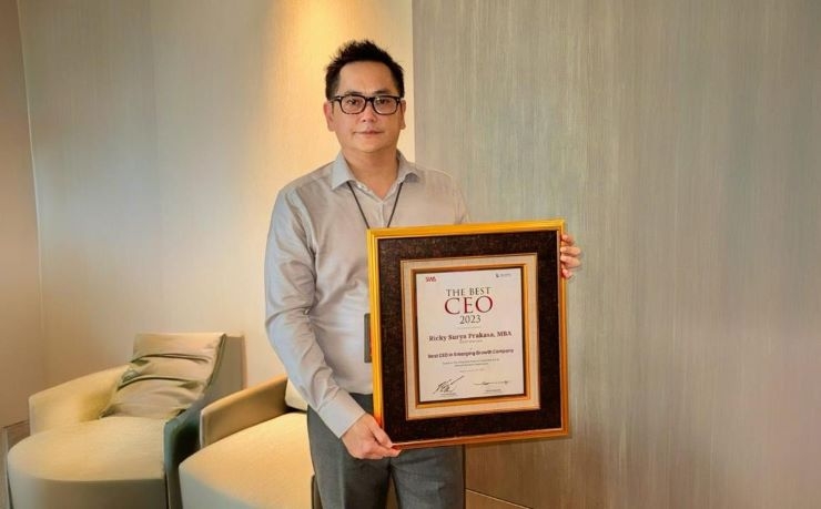 Presdir MECCAYA Raih Penghargaan The Best CEO 2023