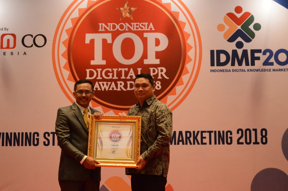 Vinilon Sabet Indonesia TOP Digital PR Award 2018