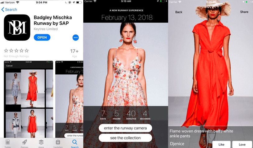 SAP Desain Aplikasi Handphone Untuk New York Fashion Week