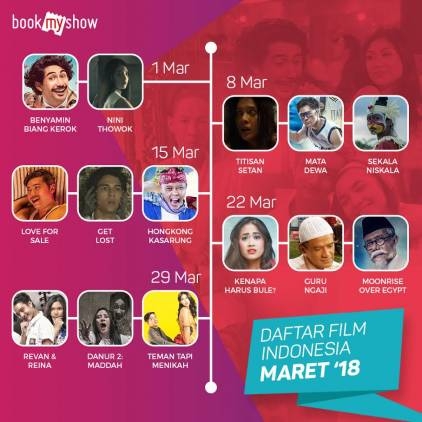 Berikut Daftar Film Indonesia Yang Akan Tayang Maret 2018