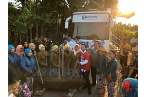 Dorong Stabilisasi Harga Pangan, Menteri Rini Ikut Panen Raya dan Serap Gabah di Yogyakarta