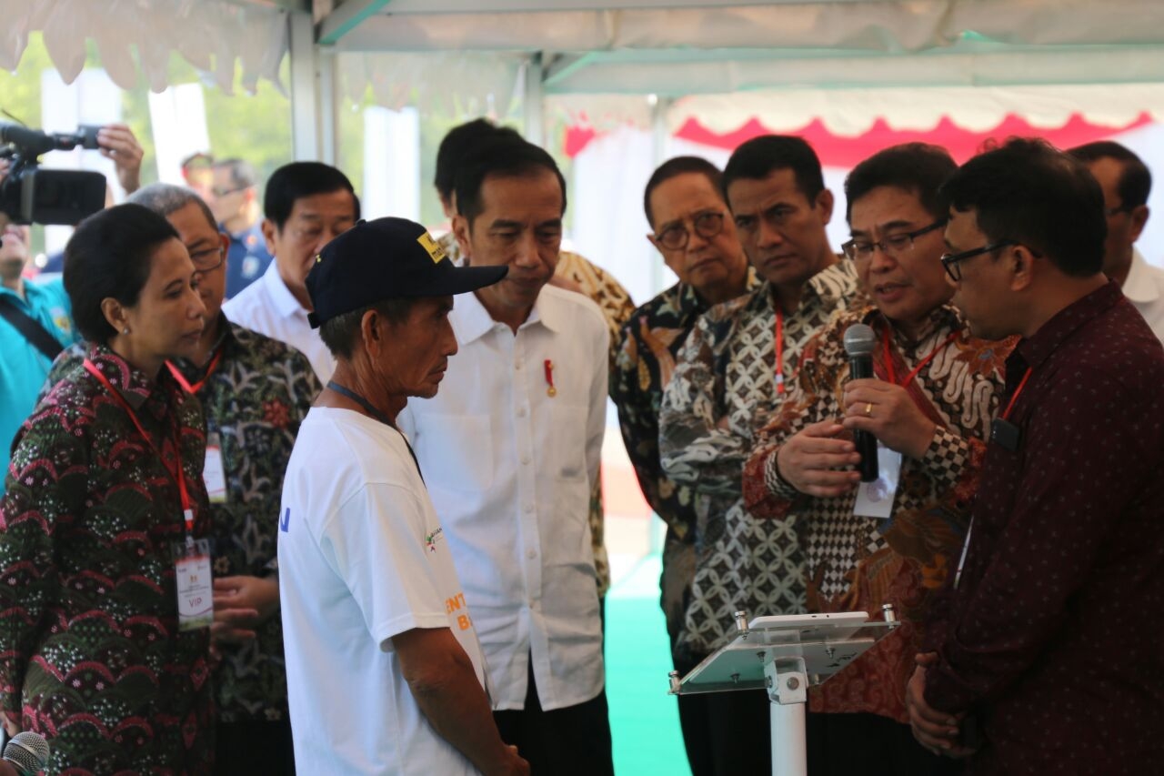 Presiden Joko Widodo Resmikan Kewirausahaan Pertanian dan Digitalisasi Pertanian di Kabupaten Indramayu