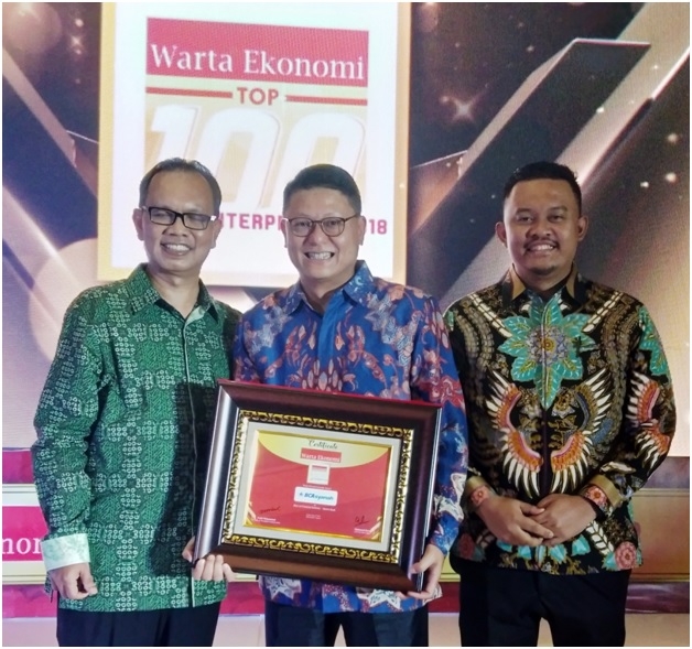 PT Bank BCA Syariah Raih Penghargaan Top 100 Enterprises 2018