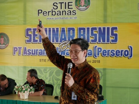Jiwasraya Gelar Seminar Bisnis Di STIE Perbanas Surabaya