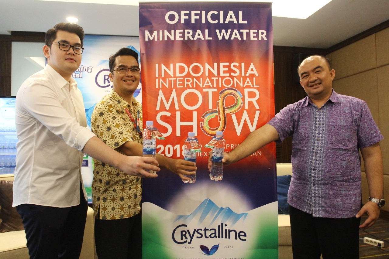 Crystalline, Official Mineral Water Indonesia International Motor Show 2018