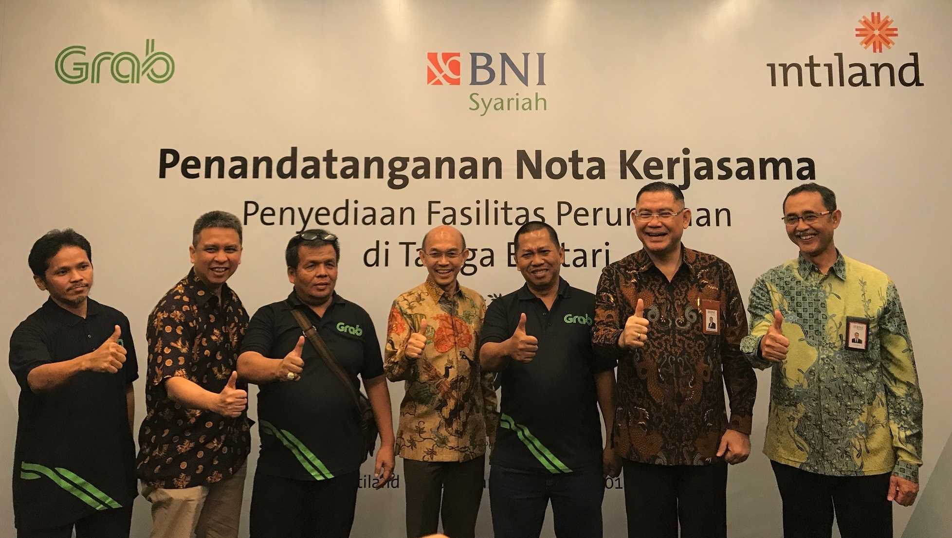 Intiland, Grab Indonesia, dan BNI Syariah Jalin Sinergi Penyediaan Fasilitas Perumahan