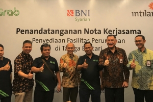Intiland, Grab Indonesia, dan BNI Syariah Jalin Sinergi Penyediaan Fasilitas Perumahan