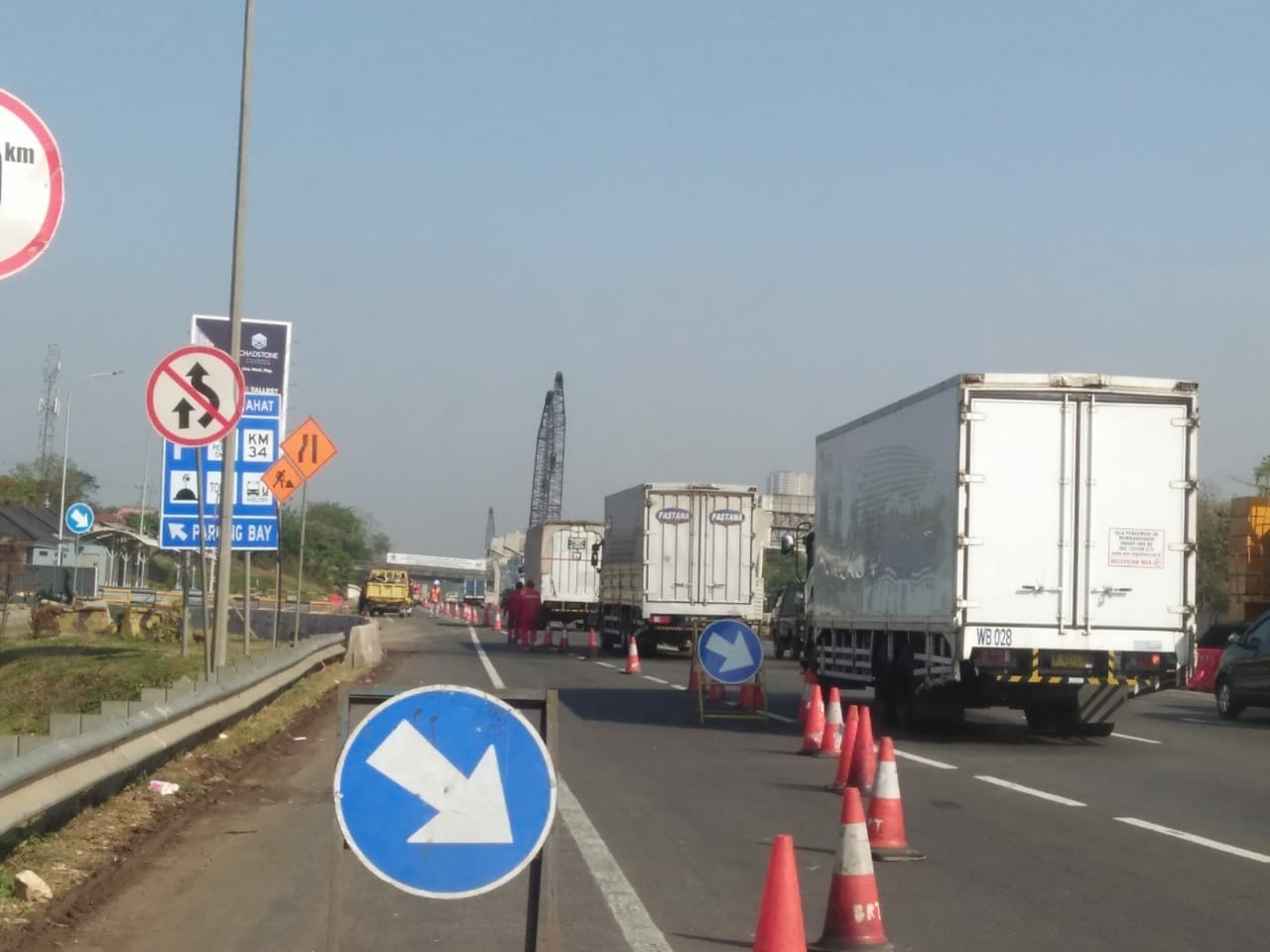 Ruas Tol Jakarta-Cikampek Lakukan Pekerjaan Rekontruksi Rigid Pavement Arah Jakarta