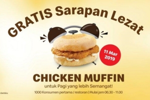 Promo McDonalds:  1.000 Chicken Muffin Siap Dibagikan Gratis