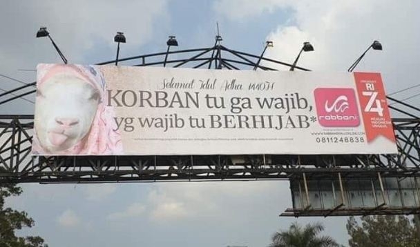 Viral! Iklan Kambing Berhijab dari Rabbani Tuai Kontroversi
