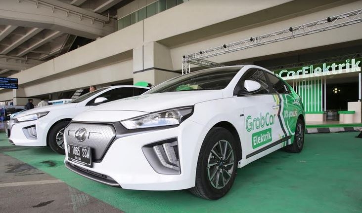 Dorong Pengembangan Ekosistem Kendaraan Listrik di Indonesia, Grab dan Hyundai Luncurkan GrabCar Elektrik