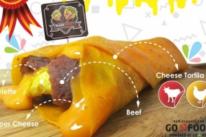 Pertama di Indonesia, Black Kebab Hadirkan Triple Cheese Untuk Penggemar Keju